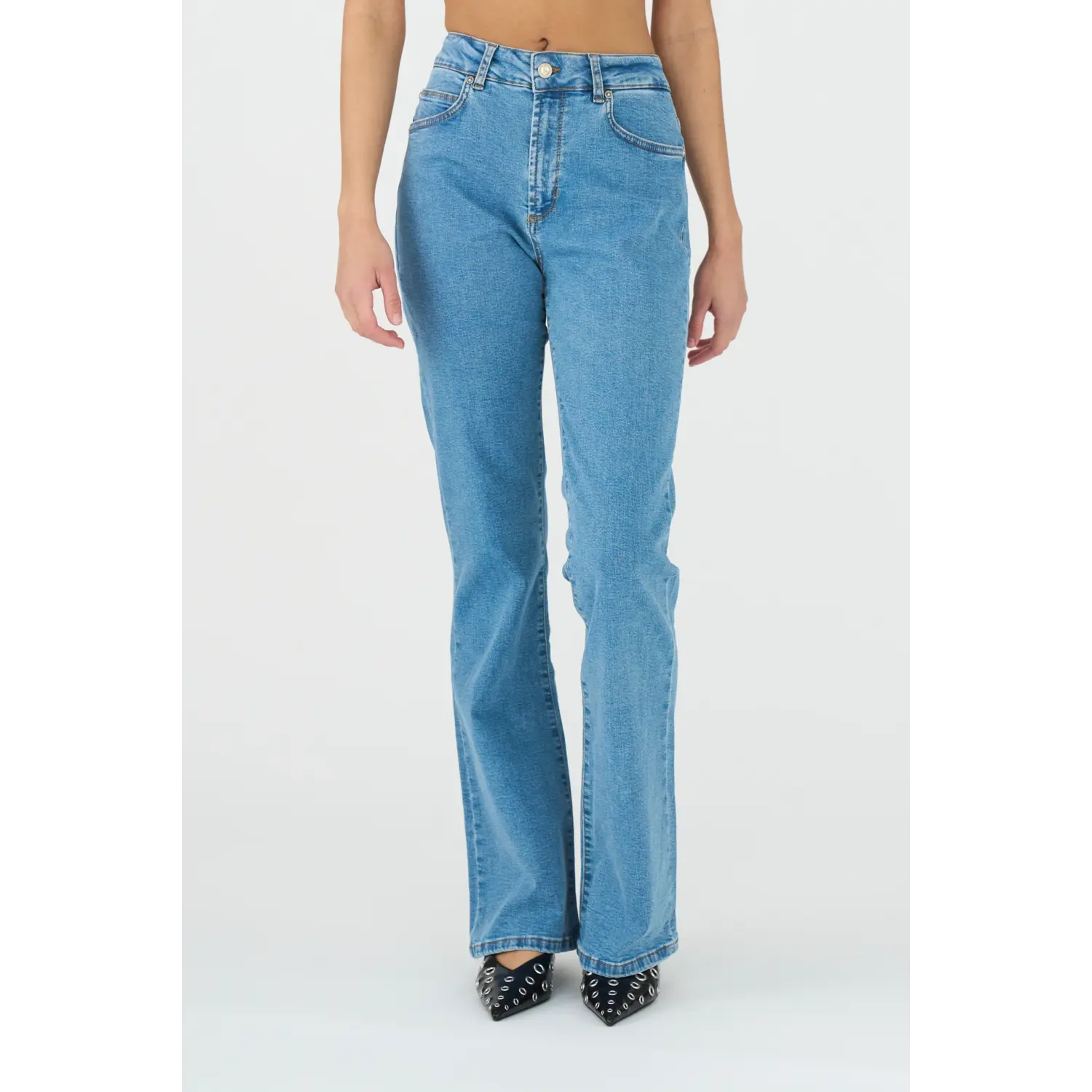 Ivy Copenhagen Tara Flare Jeans Licht Blauw - Afbeelding 2