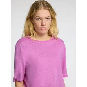 Selected Femme SLFVilja Linnen T-shirt Roze