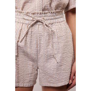 Fluresk Blaire Stripe Short Beige Wit