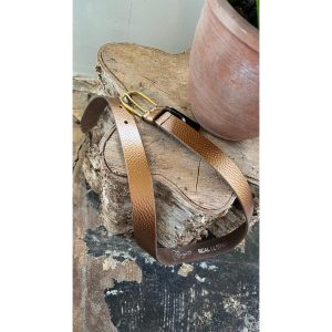 Elvy Metallic Bubble Belt Koper