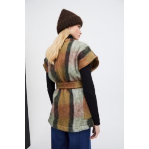 ICHI IAFalsie Waiscoat Bruin