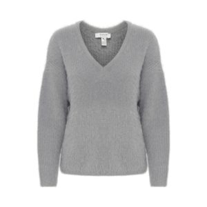 B.Young V-Hals Trui Grijs