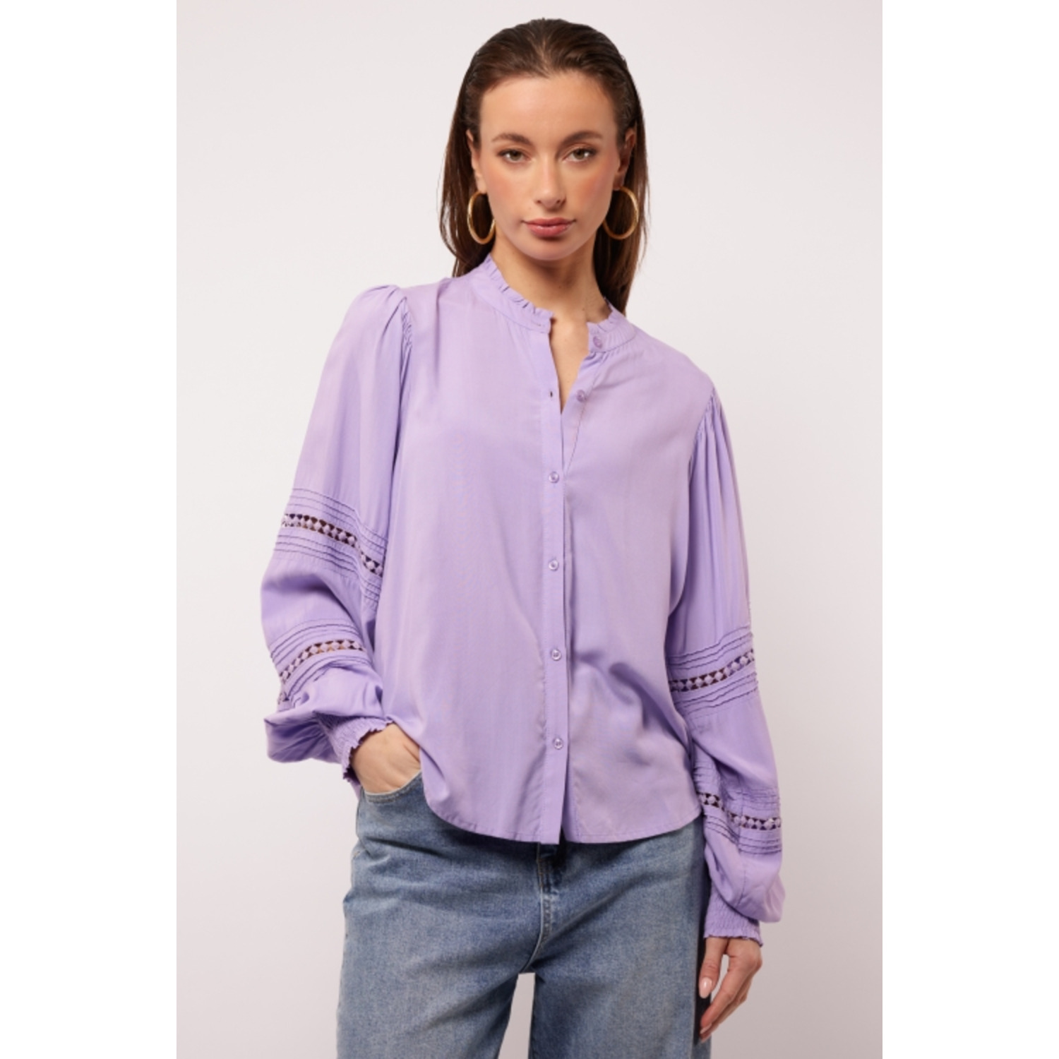 Fluresk Freesia Bohemian Blouse Paars