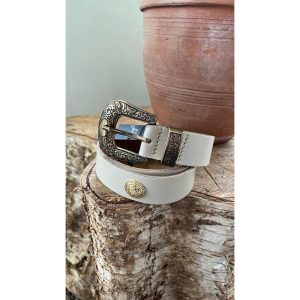 Elvy Coin Belt Plain Crème