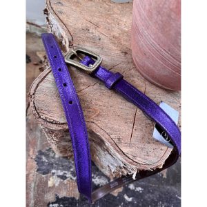 Elvy Foil Belt Paars