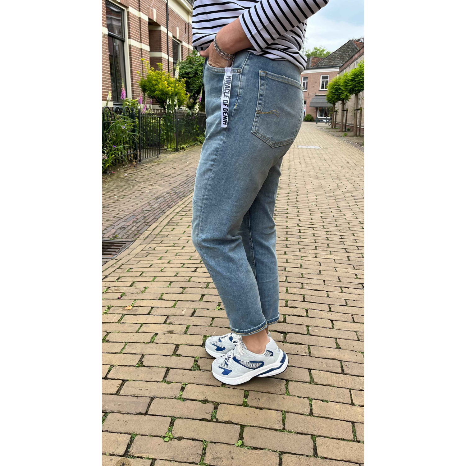 Miracle of Denim Anti Blue Iara Boyfriend Jeans Blauw - Afbeelding 7