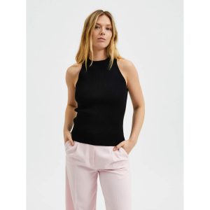 Selected Femme Solina Knit top Zwart
