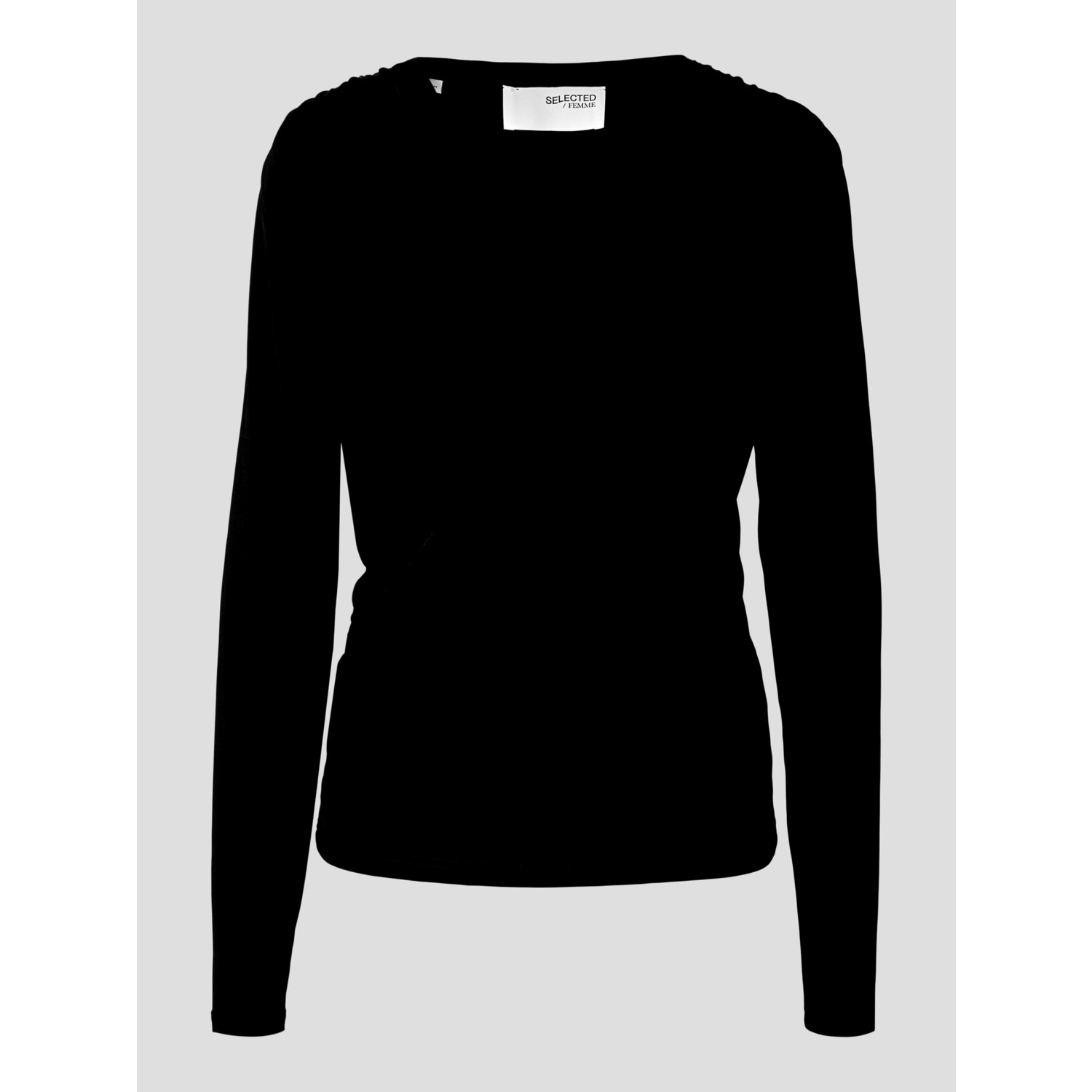 Selected Femme SLFZahra Overslag Top Zwart