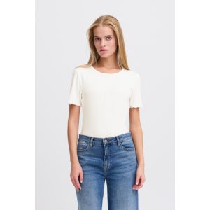 ICHI IHCella SS Streep T-Shirt Wit