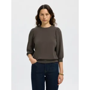 Selected Femme SLFTenny 3/4 Sweat Bruin