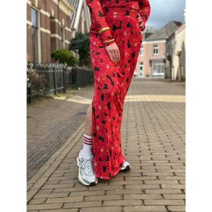 Harper&Yve Leny Skirt Flower Rood