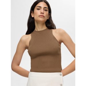 Selected Femme Solina Top Bruin