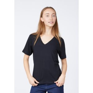 Sisters Point Pidan V Hals T-shirt Zwart