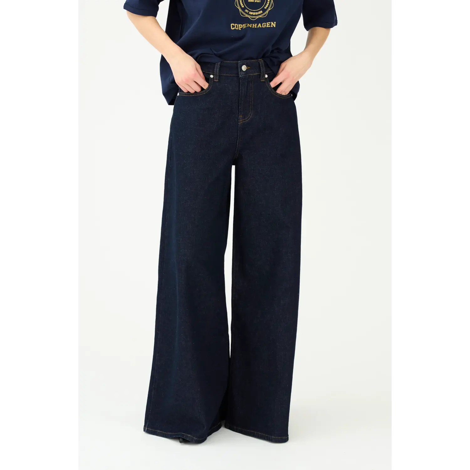 Ivy Copenhagen Tyla Oversize Jeans Donker Blauw