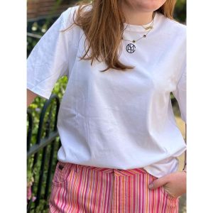 Moss Copenhagen Melea Icon Logo T-shirt Wit