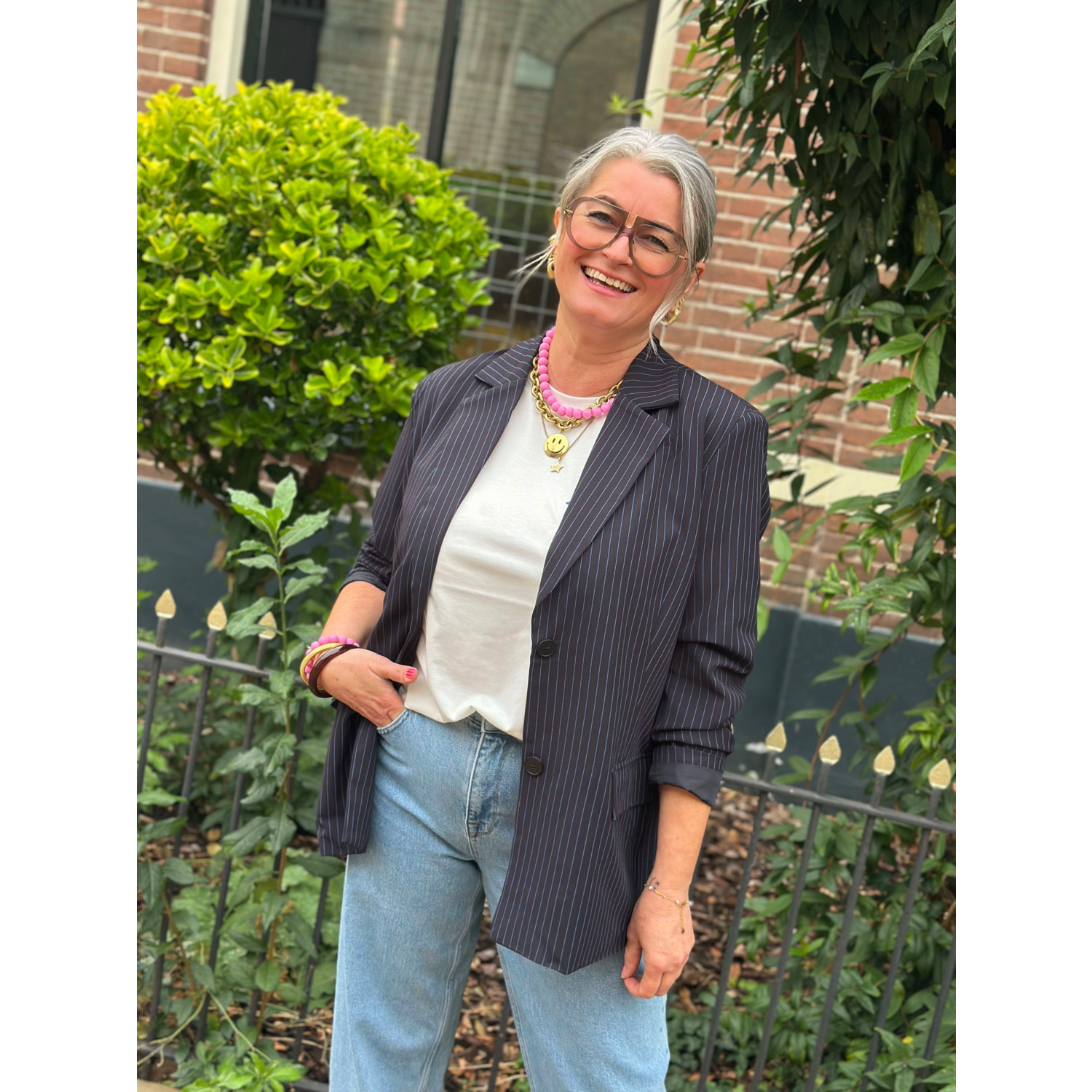 Fluresk Mace T-Shirt Wit - Afbeelding 4