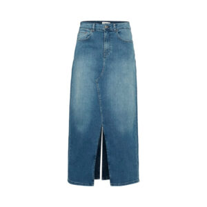 ICHI IHTwiggy Lange Jeans Skirt Blauw