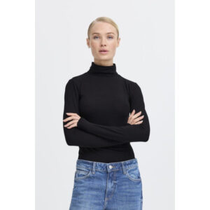 B.young BYPamila Roll Neck Top Zwart