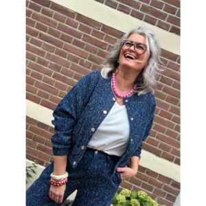 B.young BYKanilla Denim Bomber Jacket Blauw