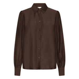 ICHI IHKarlani SH2 Glans Blouse Bruin