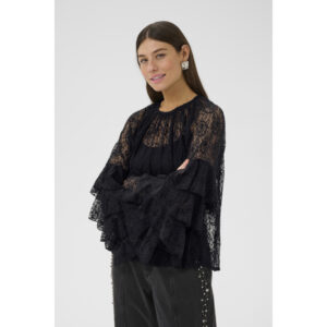 Culture CUClemency Kanten Blouse Zwart