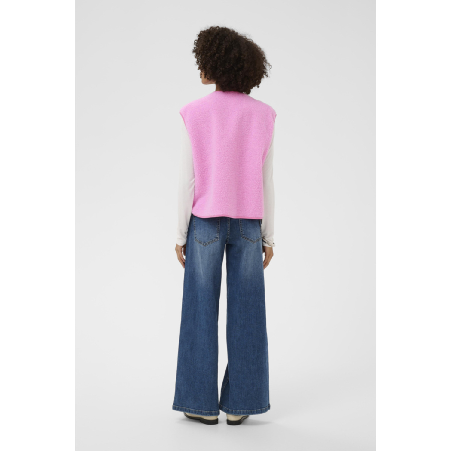 Culture CUcatina Teddy Waistcoat Roze - Afbeelding 3