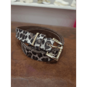 ELVY Leopard Riem Grijs