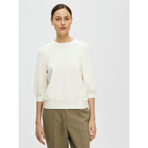 Selected Femme SLFTenny 3/4 Sweat Top Wit