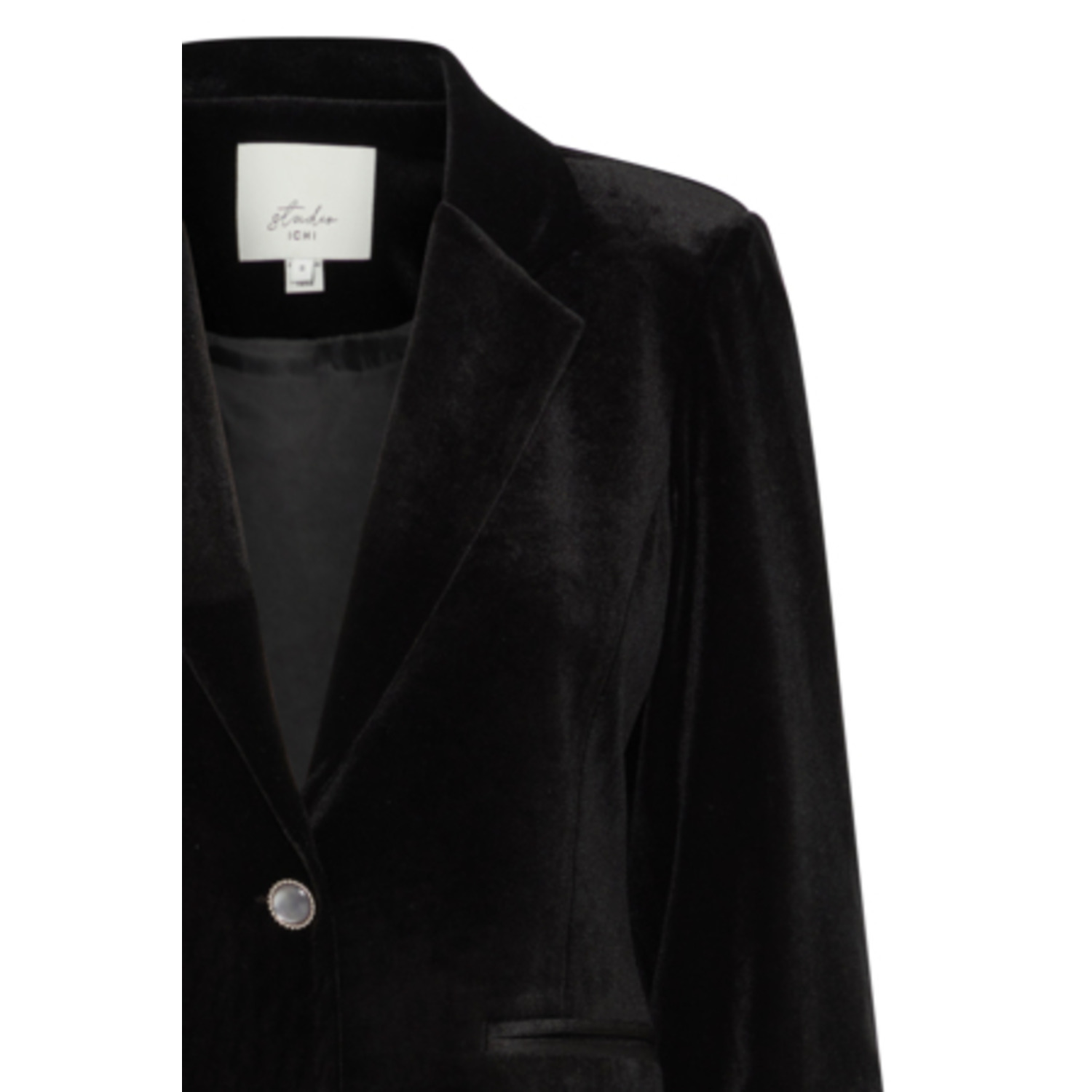 ICHI IHVelvetty Blazer Zwart - Afbeelding 3