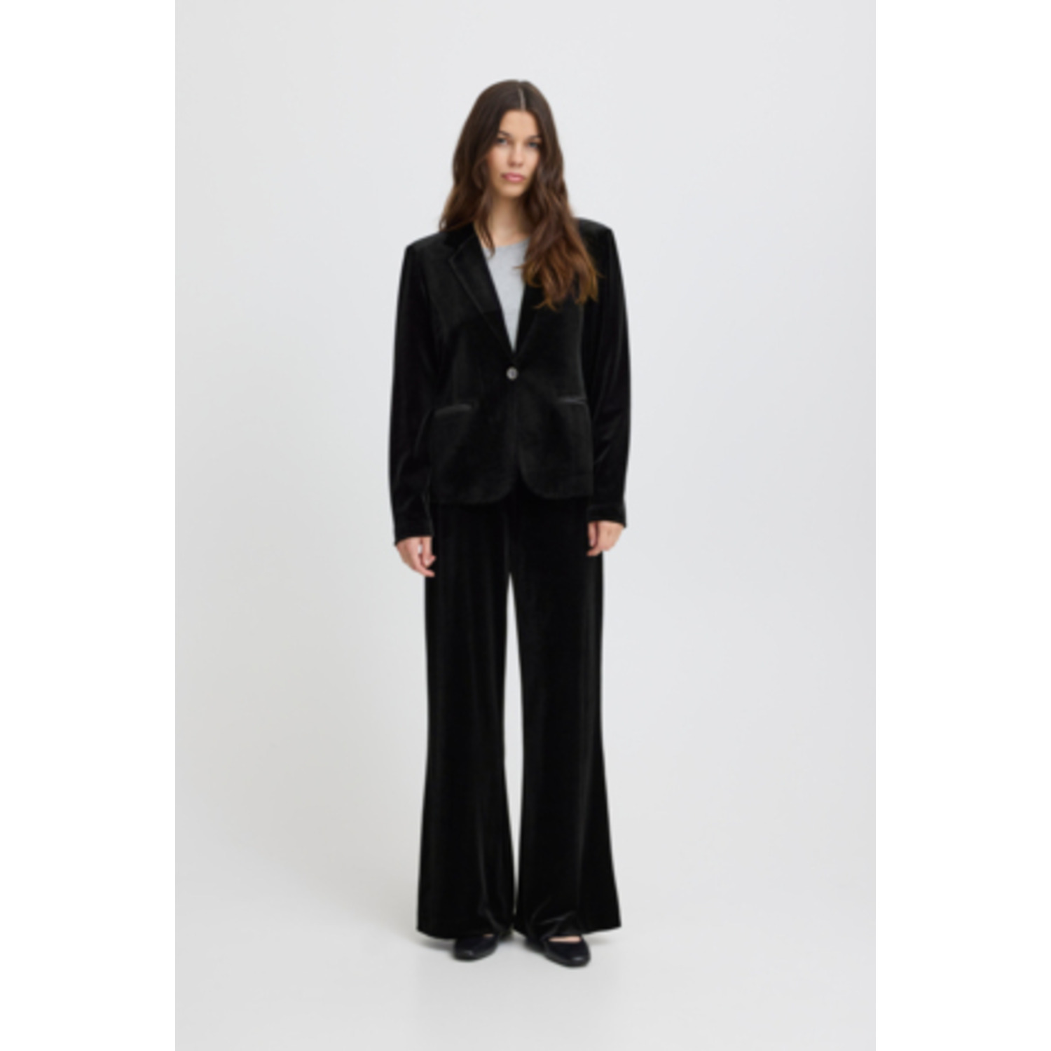 ICHI IHVelvetty Blazer Zwart - Afbeelding 5
