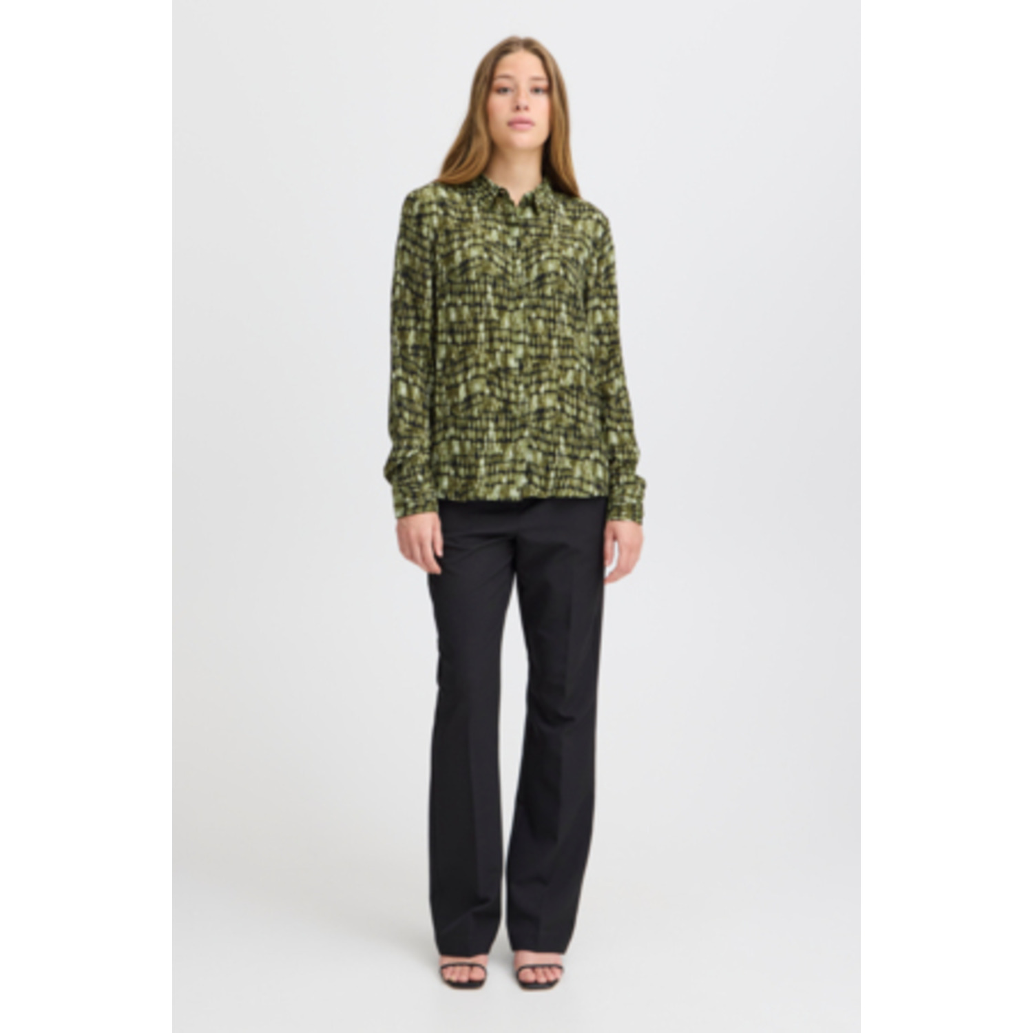ICHI IHKatonia Blouse Groen - Afbeelding 3
