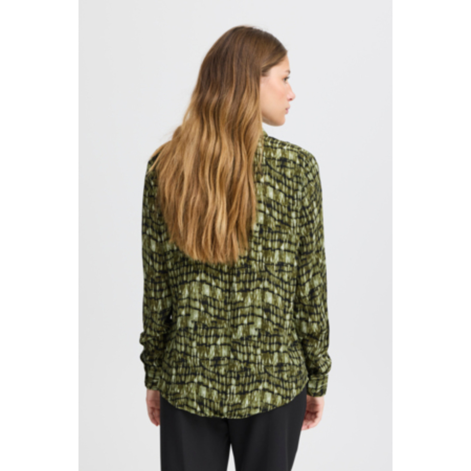 ICHI IHKatonia Blouse Groen - Afbeelding 4