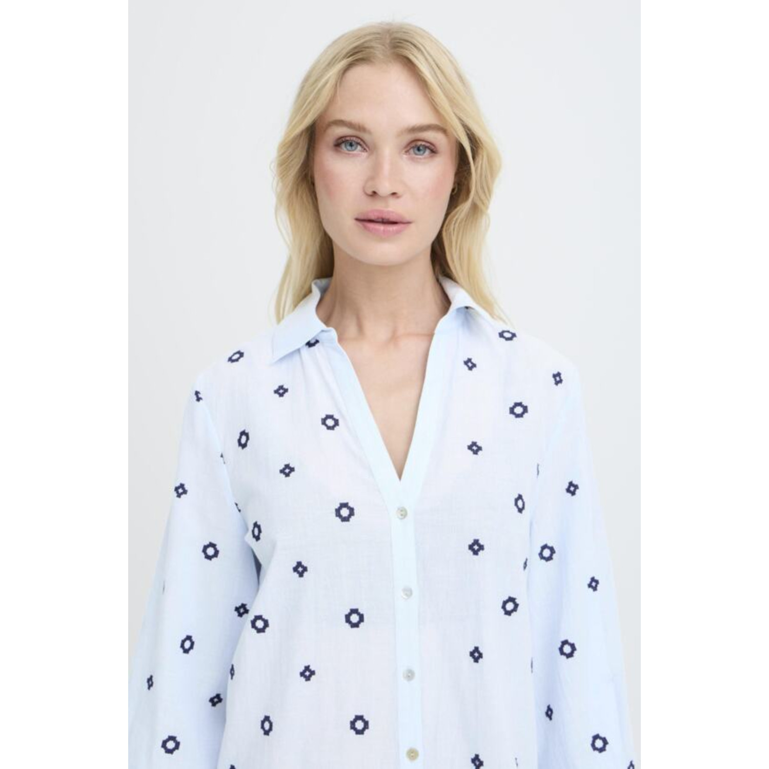 B.young BYFabienne Blouse Licht Blauw - Afbeelding 3