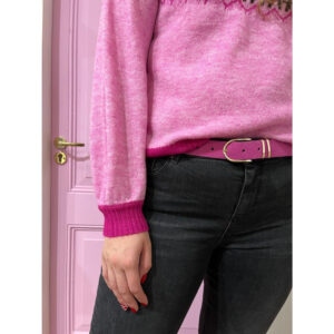 Elvy Suede Belt Roze