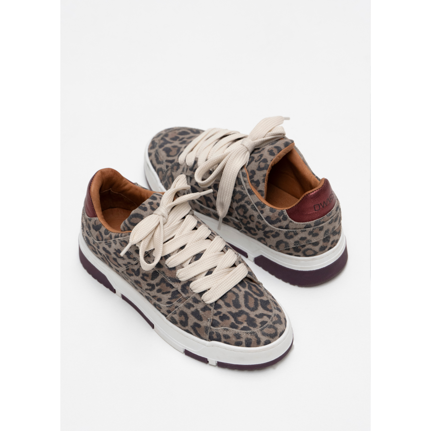 DWRS Label Whitby Leopard Sneaker Grijs - Afbeelding 3
