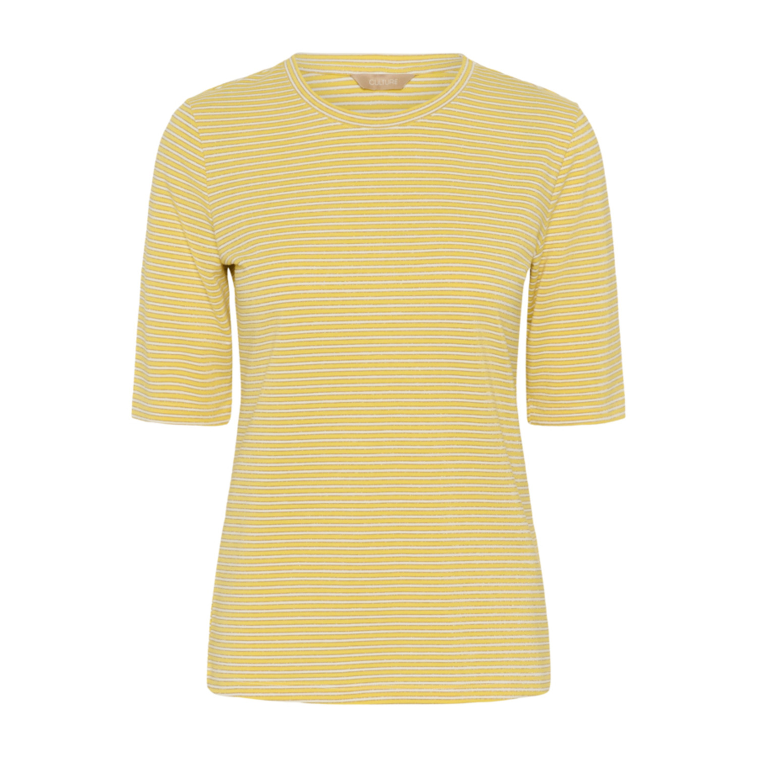 Culture CUkiddy streep T-shirt Geel