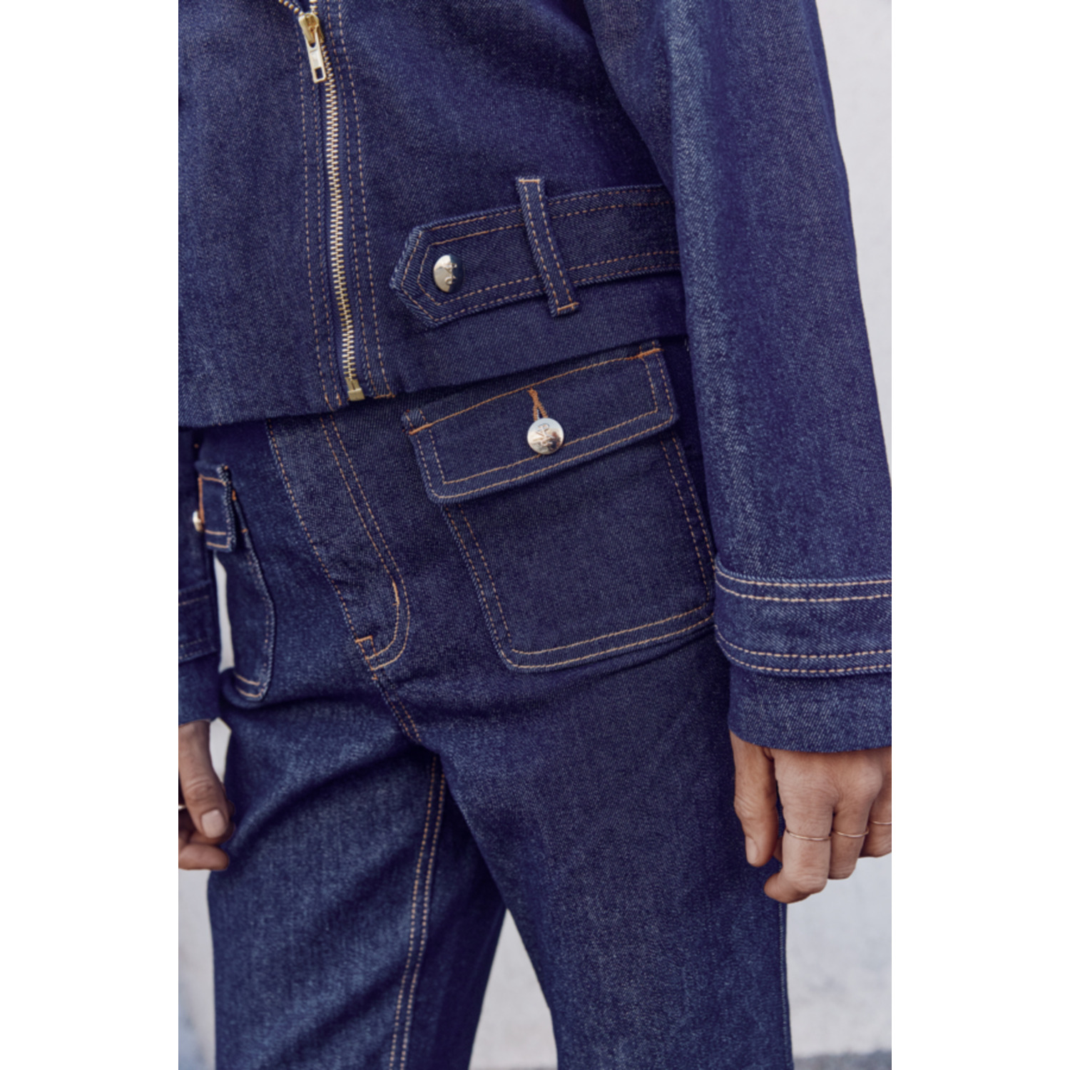 Pulz PZChel UHW Bootcut Jeans Donker Blauw - Afbeelding 9