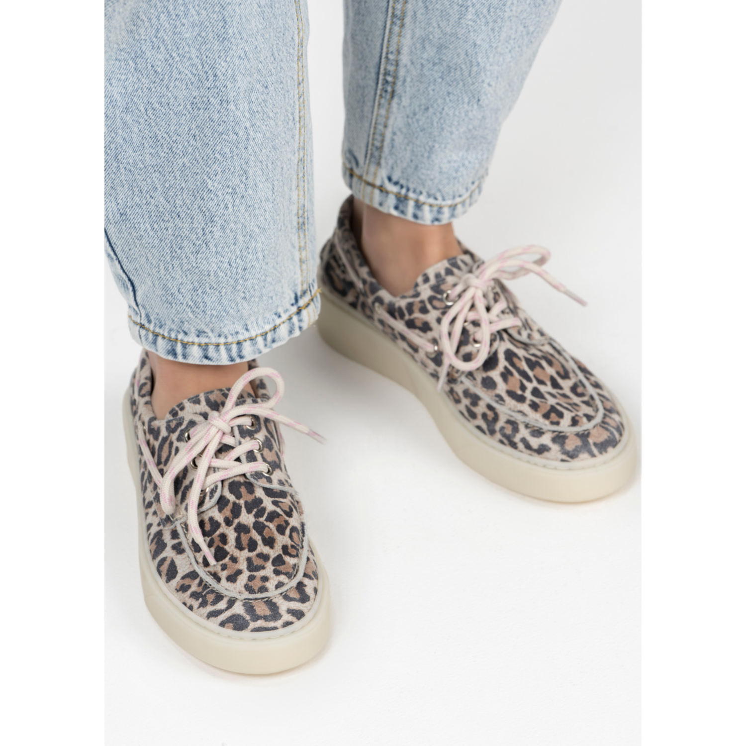 DWRS Label Hazel Leopard Bootschoen Beige - Afbeelding 2