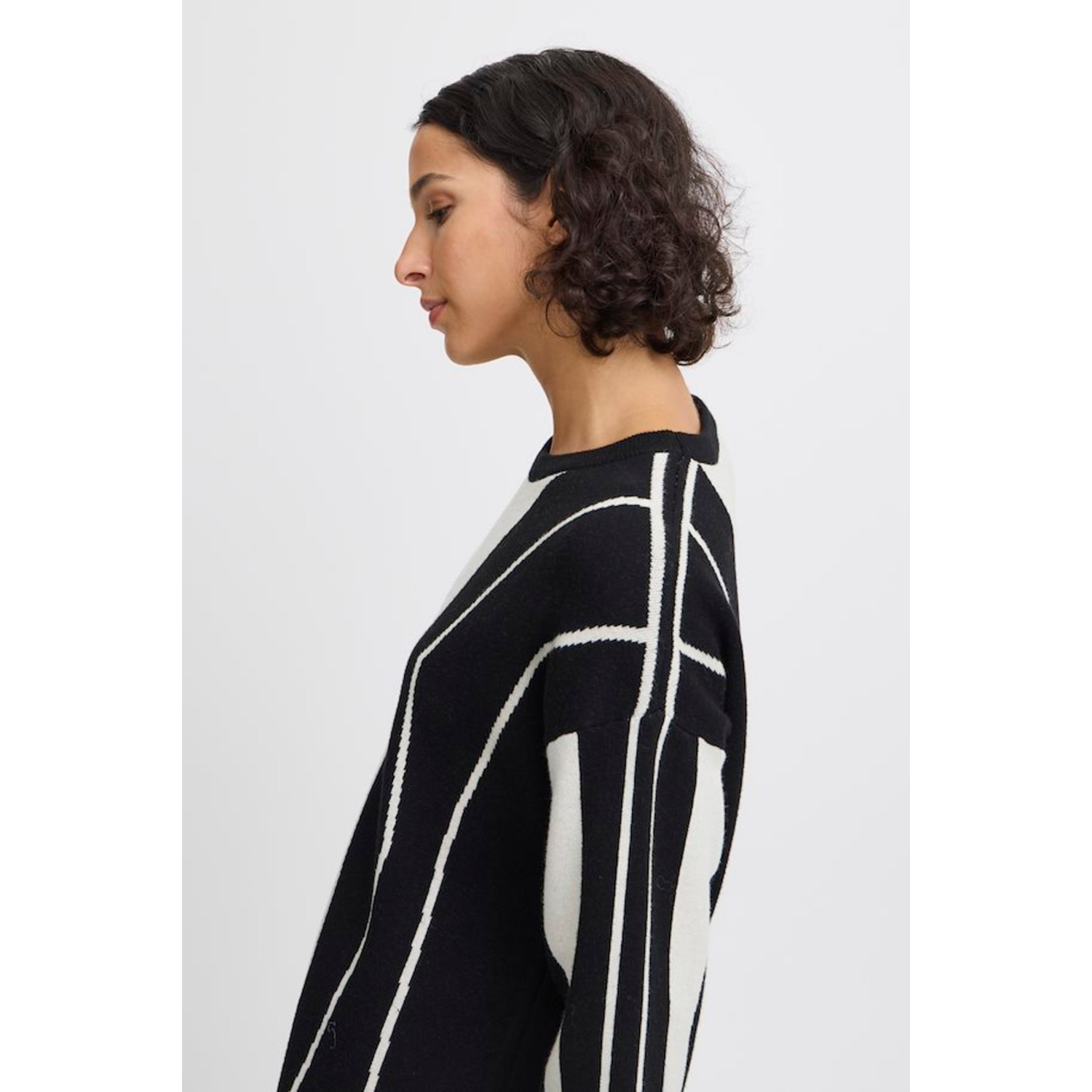 B.young Bymiran Dress Zwart Wit - Afbeelding 6