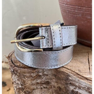 Elvy Metallic Belt Zilver