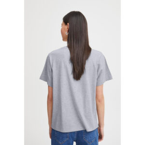 ICHI IHPalmer T-SHirt Boxy Grijs