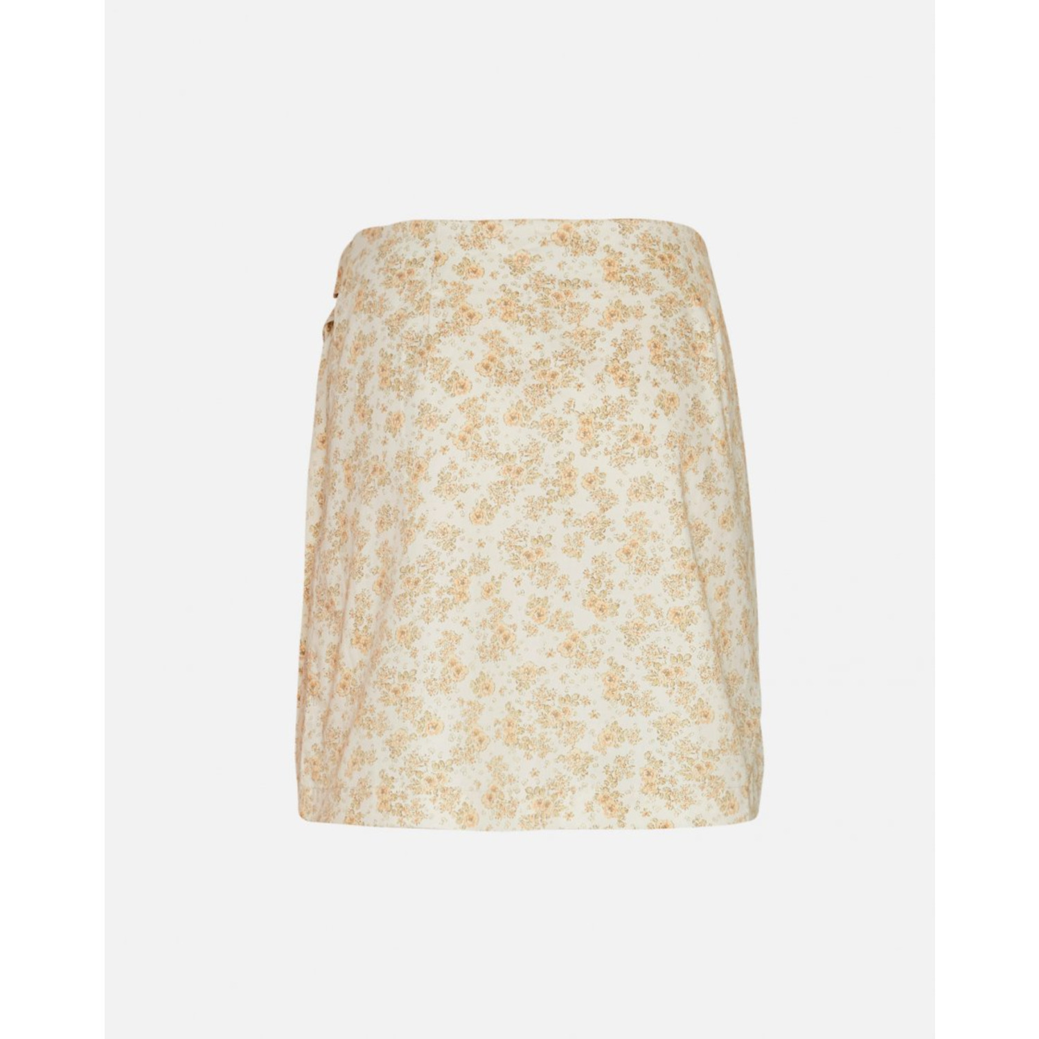Moss Copenhagen Ladonna Flower Wrap Skirt Beige Geel - Afbeelding 2
