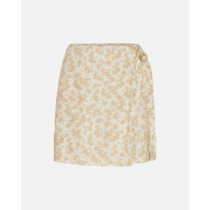 Moss Copenhagen Ladonna Flower Wrap Skirt Beige Geel