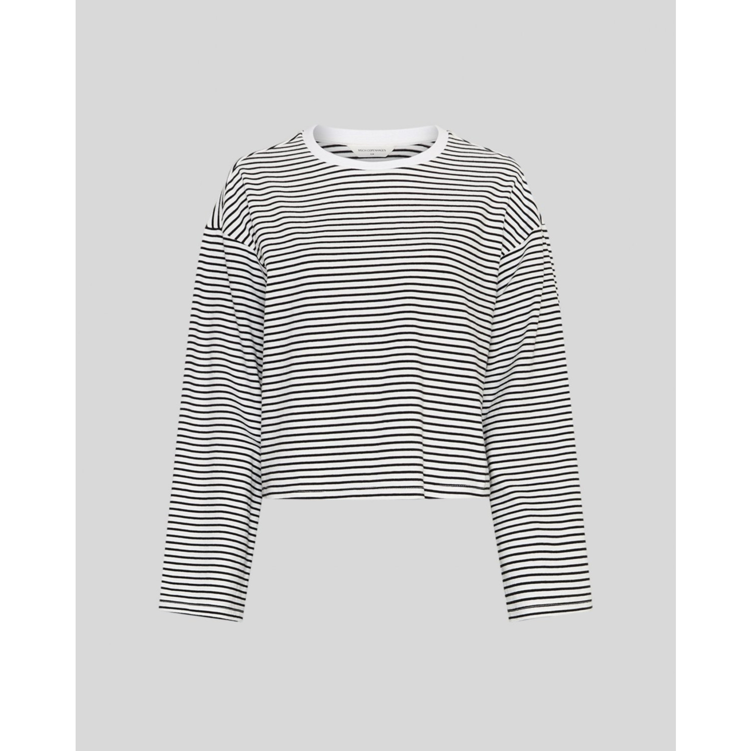 MSCH Copenhagen Krestiana Striped Top Zwart Wit - Afbeelding 3