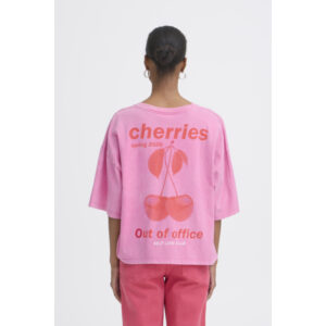 ICHI IHNica Cherries T-Shirt Roze