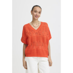 B.young BYNero V Hals Top Fiesta Rood