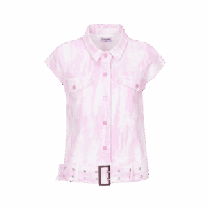 Fluresk Tami Jeans Gilet Wit Roze