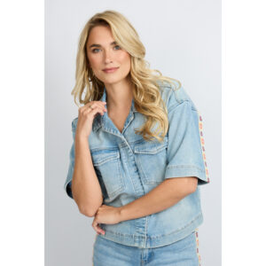 Fluresk Vela Jeans Jacket Licht Blauw