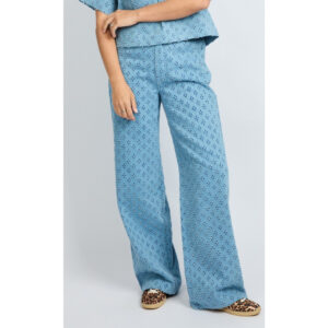 Fluresk Nira Pants Denim Blauw