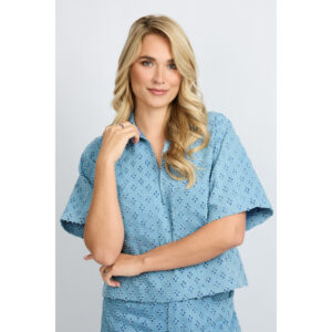 Fluresk Sana Top Denim Blauw